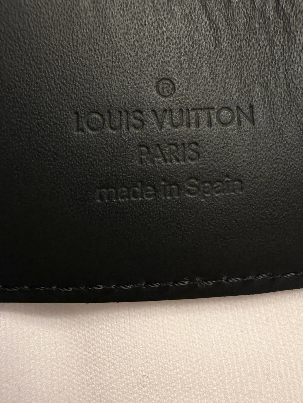 Louis Vuitton Black Damier Graphite Belt with Black LV Buckle.Size 100/40